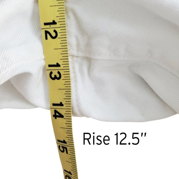 GAP High Rise Wide Leg Utility Jeans Pull On White Size L - Picture 12 of 16